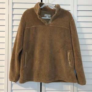 Koolaburra Cozy Sherpa Pullover in Brown